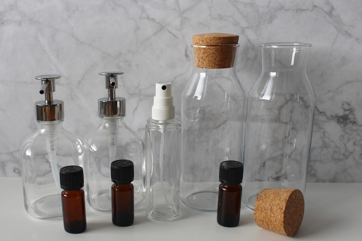 Essential Oils in Spray Bottle