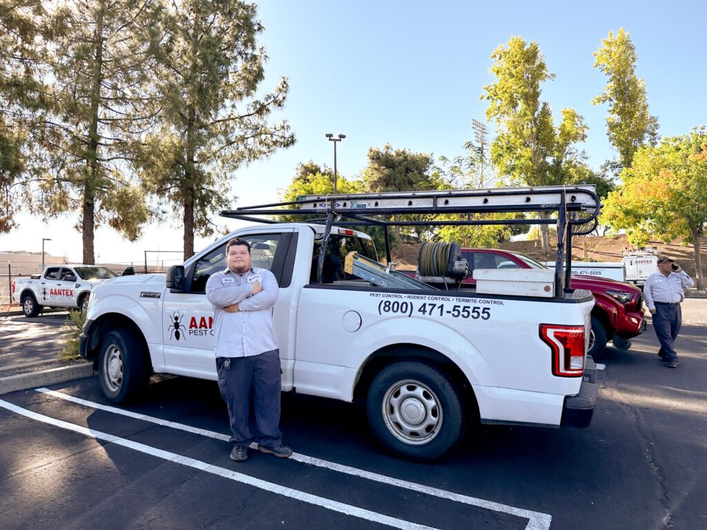 Aantex Pest Control Technician with Truck